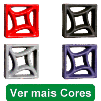 Elementos Vazados Esmaltados Estrela