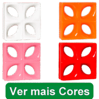 Elementos Vazados Esmaltados Folha