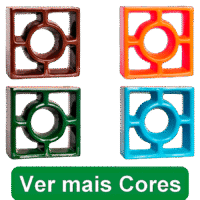 Elementos Vazados Esmaltados Redondo