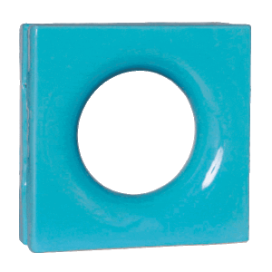 Elemento vazado de louça esmaltado Lua Azul Céu