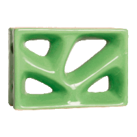 Elemento vazado esmaltado Rama Verde Fortuna
