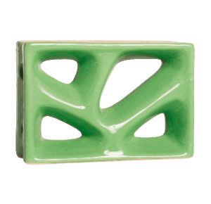 Elemento vazado esmaltado Rama Verde Fortuna