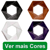 Elemento vazado de louça esmaltado Foco *Todas as Cores