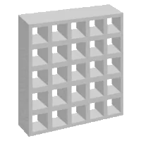Elemento vazado Cobogó de concreto 25 furos