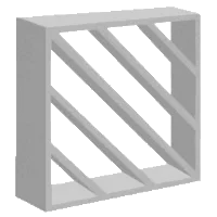 Elemento vazado Cobogó de concreto Diagonal